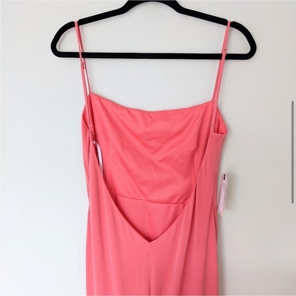 Katie May Great Kate Gown Coral Orange Pink Slinky - Picture 6 of 6